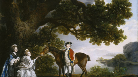 Captain Samuel Sharpe Pocklington with His Wife, Pleasance, And Possibly His Sister, Frances