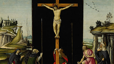 Christ on the Cross Adored by Saints Monica, Augustine, Mary Magdalen, Jerome And Bridget of Sweden
