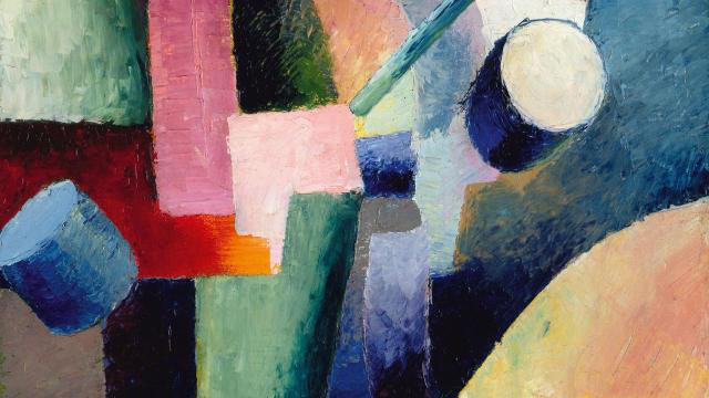 Colored Composition of Forms 1914